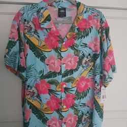 Brand New Batman Hawaiian Shirt Men's Size Medium 