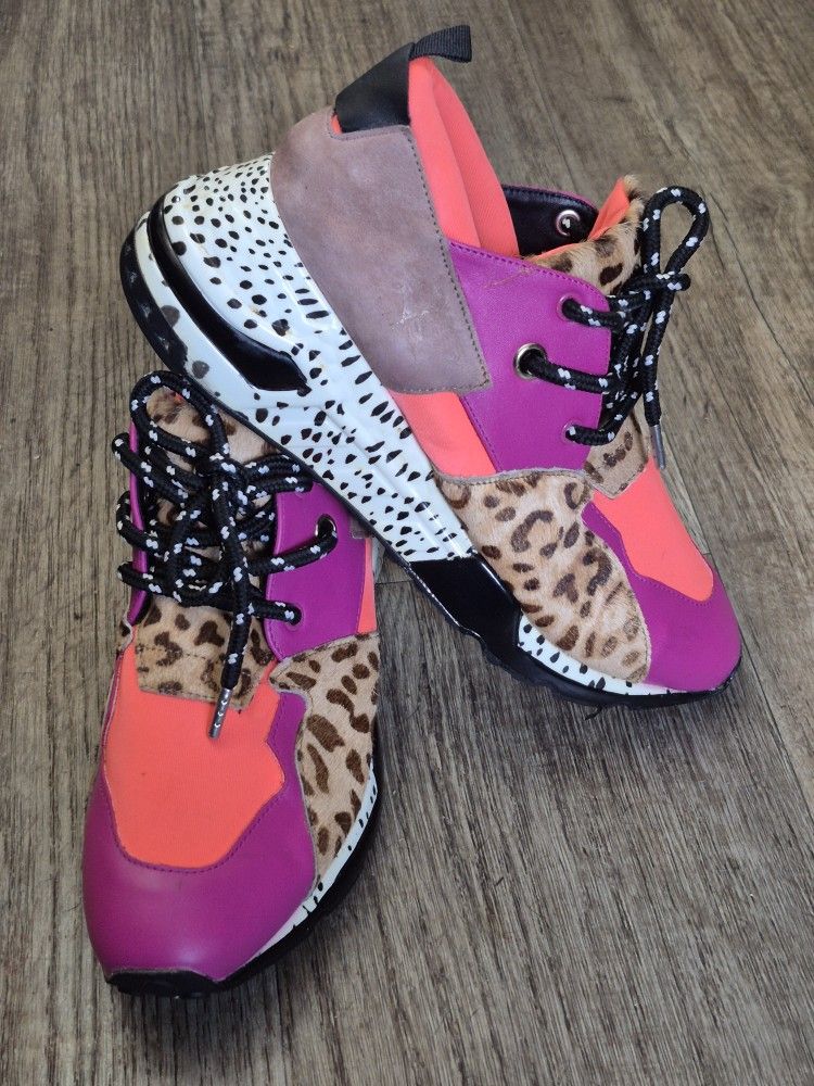 Steve Madden Shoes Cliff Leopard Print Women’s Sneakers 9