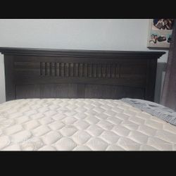 Full Size Headboard and Footbood Bed Matress Not Included.