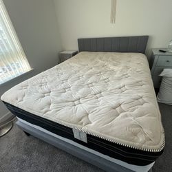 Moving Sale - Gray Bed Frame Size Queen
