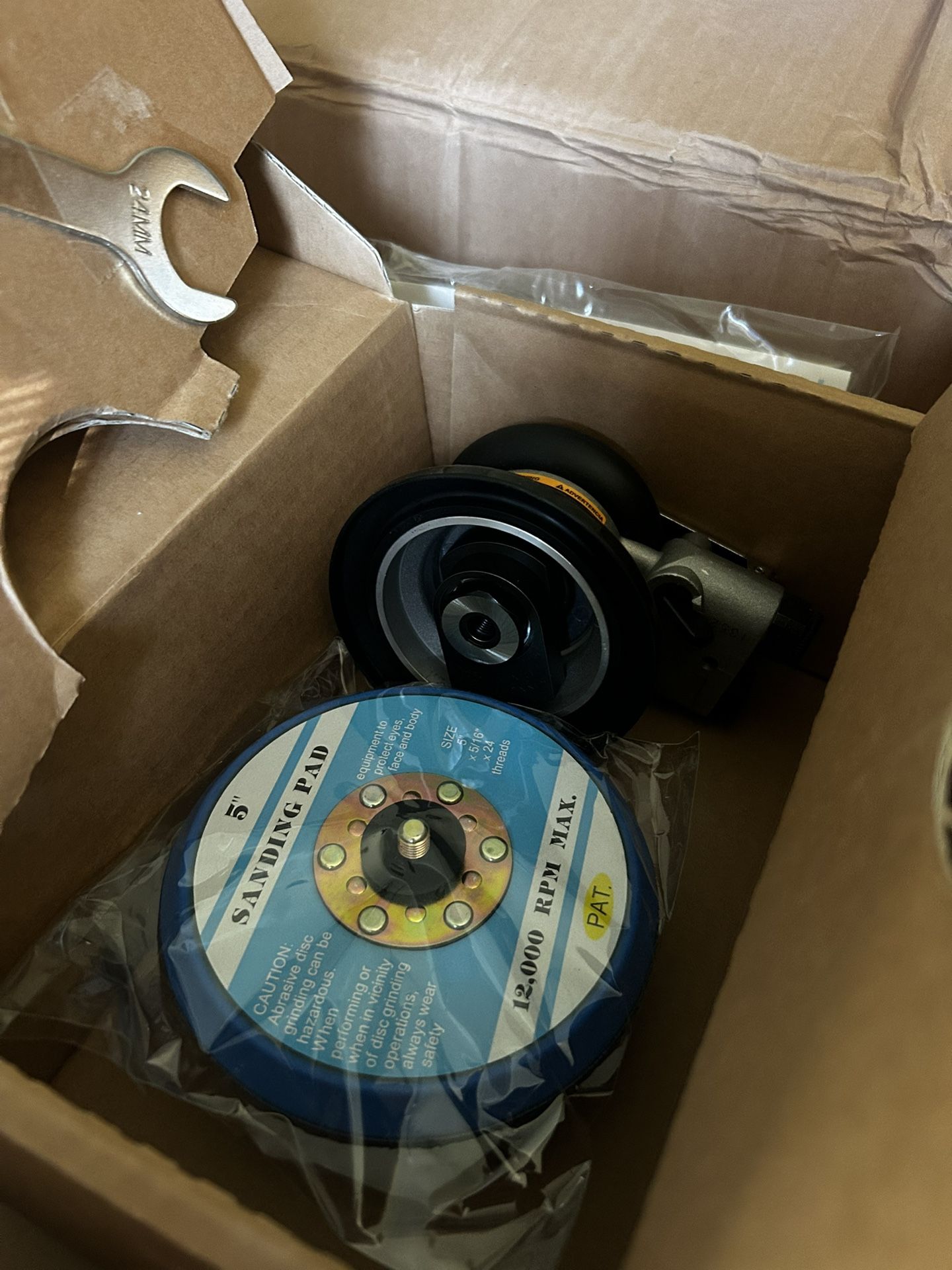 5" 12000RPM Central-Vacuum Type Pneumatic Random Orbit Air Sander