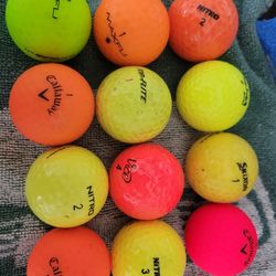 Dozen Colored Golf Balls $12 Per Dozen Your Choice
