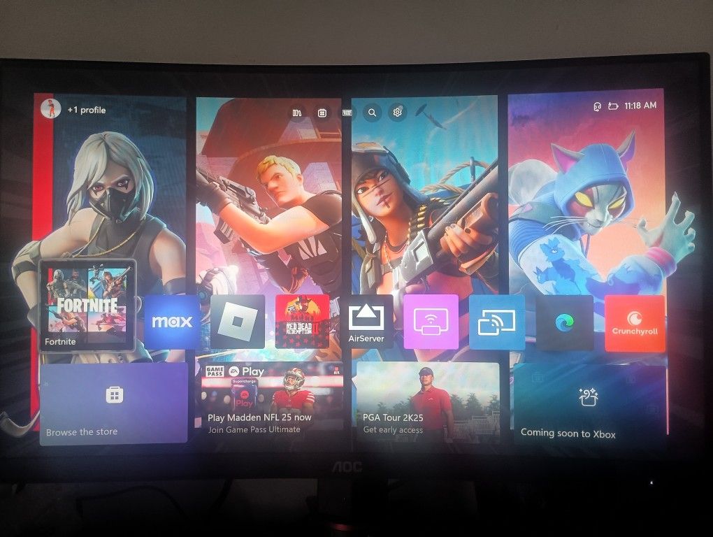 Xbox Series S +Curved Gaming Monitor