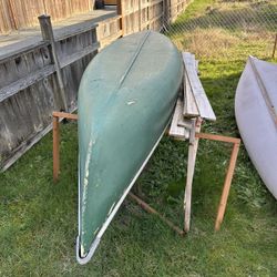 Two Fiberglass Canoes