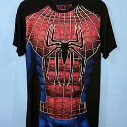Spider Man Tobey Maguire Raised Web Shirt Used