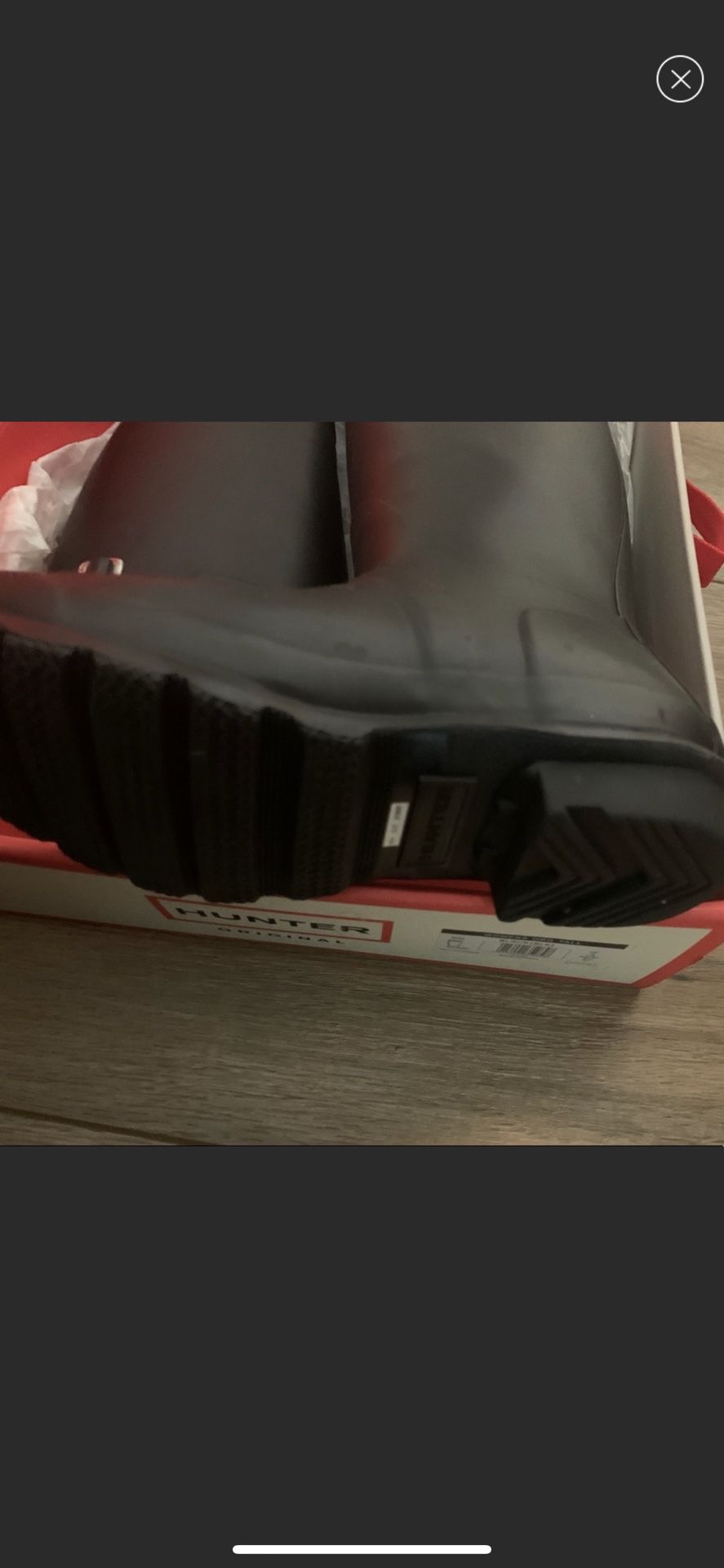 Hunter Rain Boots Matte Black 5 US Women’s 4UK Authentic
