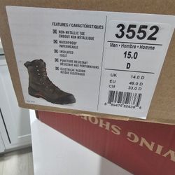 15 D WORK BOOTS BRANDNEW