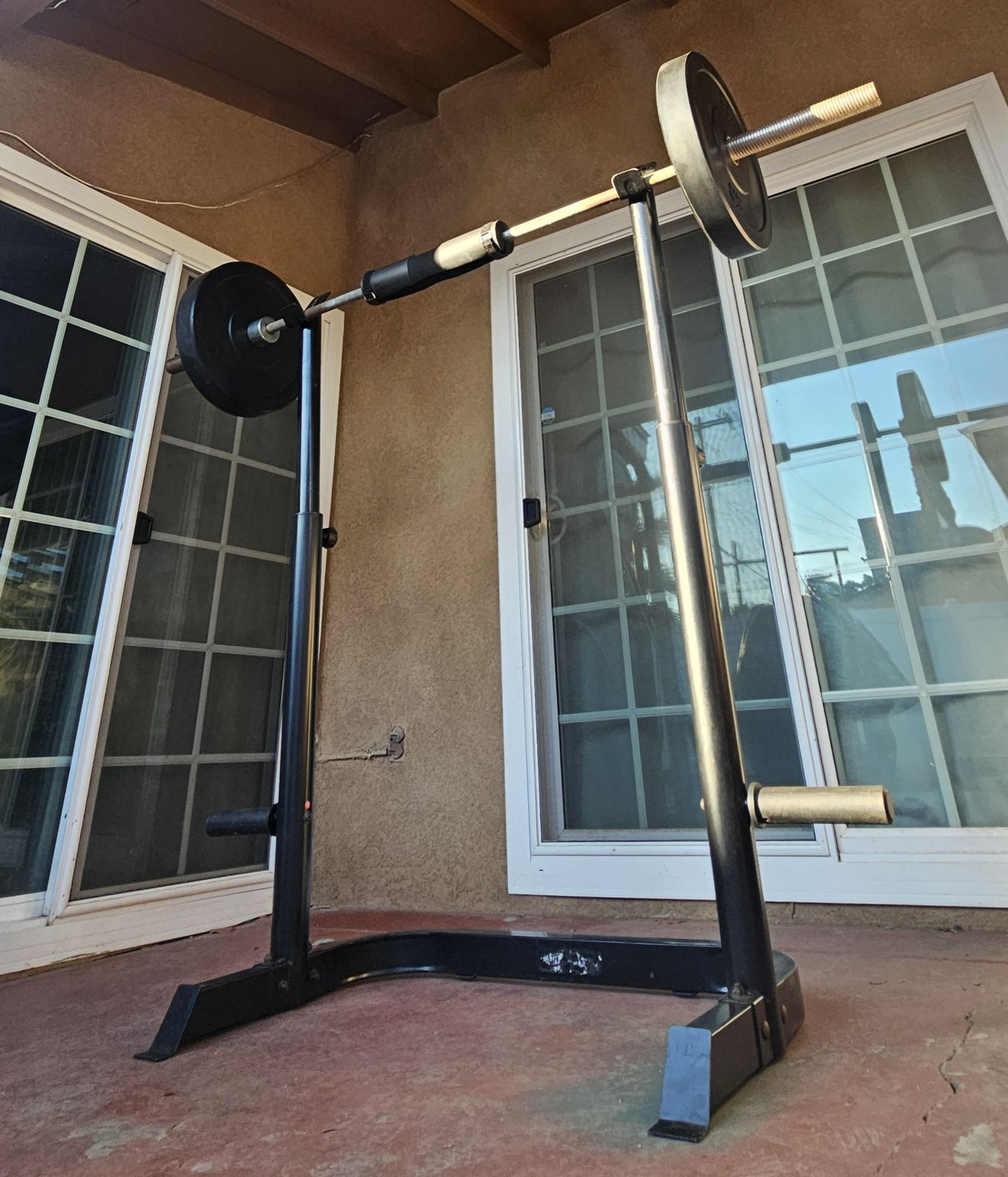 Adjustable Squat/Bench Rack with Weight Storage (rack only)