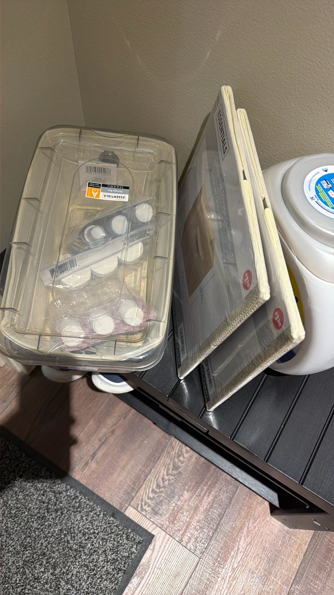 boxes, travel kit, storage cubes