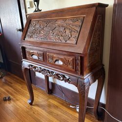 Wood Secretary Desk 