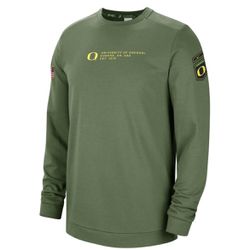 Nike Oregon Ducks Team Issue On Field Military Sweater DN1719-328 Men’s Size M