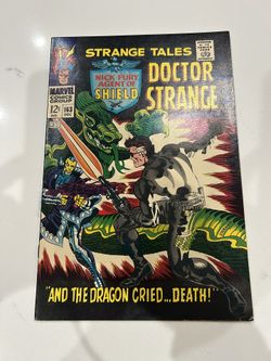 Strange Tales #163 Marvel, Steranko Cover Nick Fury & Doctor Strange FN/VF