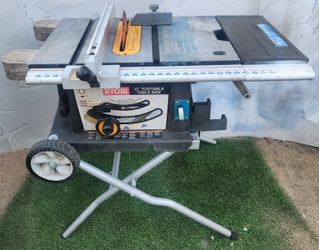10’ Ryobi Table Saw W/ Stand And Wheels