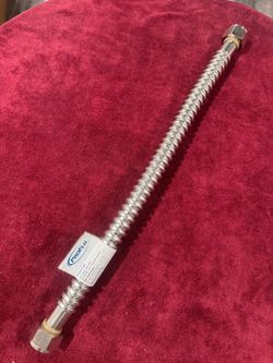 PFXCH Series 3/4in. x 18 in. Stainless Steel Corrugated Flexible Water Heater Connector Fe15)