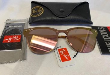 Pink and Blue Clubmaster Sunglasses by RayBan