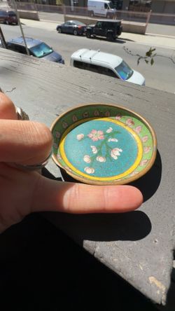 Vintage Cloisonné Enamel Trinket Dish