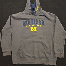 Colosseum Michigan Wolverines Go Blue Sweatshirt Hoodie Men's Large 