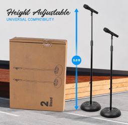 Heavy duty base, Microphone stand 2x NEW