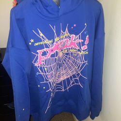 XL Blue and pink! Sp5der Hoodie