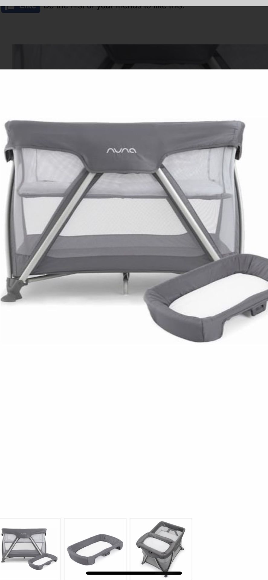Nuna pack and play sand sleeper and changer