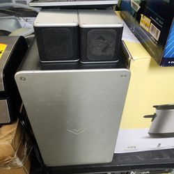 Vizio Soundbar Sub And Rear Speakers, With Remote - No Bar