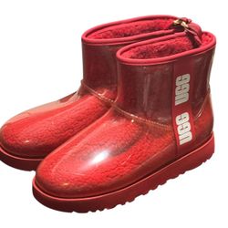 Uggs Red women’s Winter wather Booths size 9 US