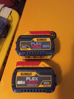 Brand new Dewalt FlexVolt 60V 12AH batteries 2pack