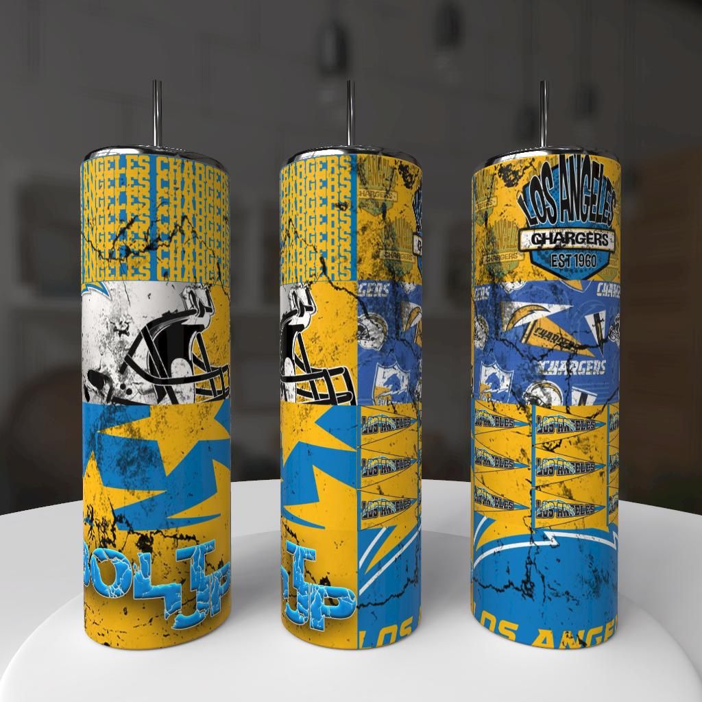 Los Angeles Chargers Football Tumbler