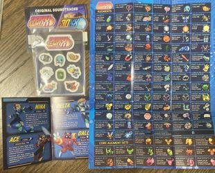 20XX / 30XX  Music Track Sticker Ability Poster Extra Art Book Megaman X Sound 