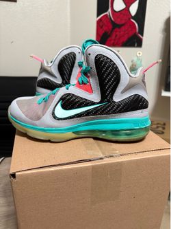 Size 6Y / 7.5 Womens - Nike Lebron 9 GS South Beach Basketball Shoes