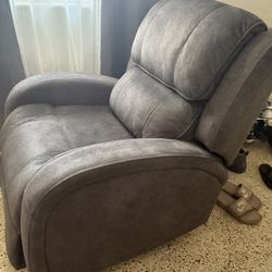 Grey Swivel Glider Chair & Reclyner
