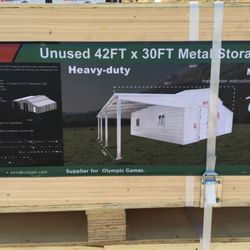 Metal Shed With Carport