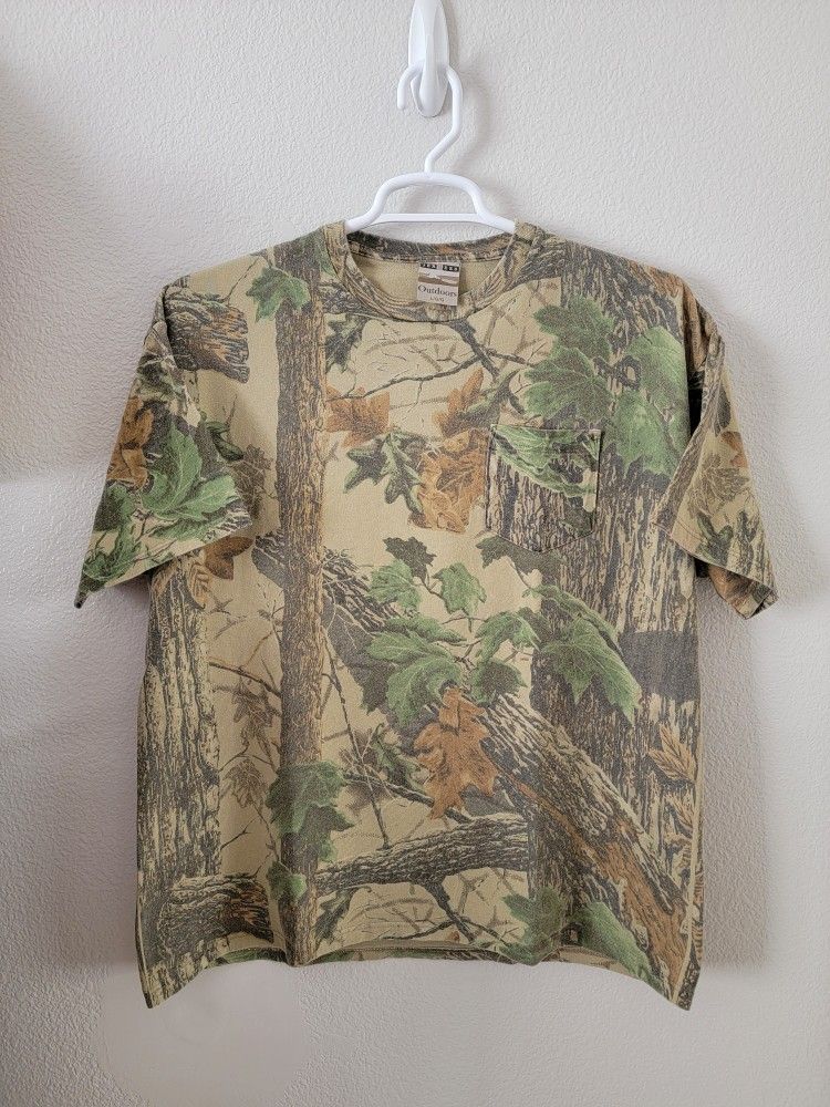 Vintage 90s Jerzees Camo Shirt