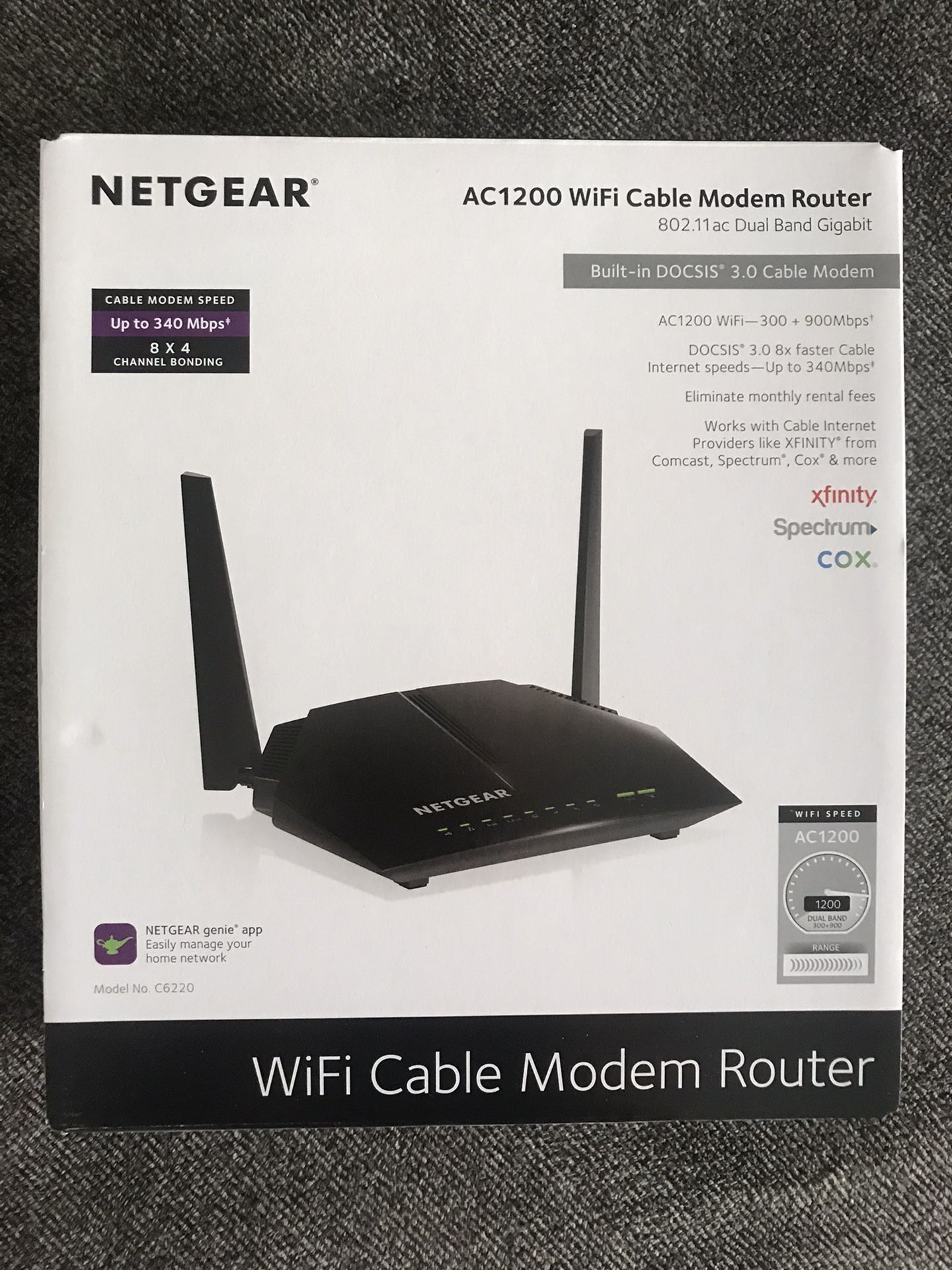 Netgear AC1200 WiFi Cable Modem/Router