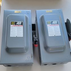 60 Amps 3ph 600v Square D  disconnect 