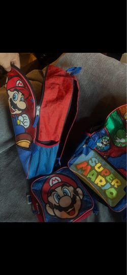 Super Mario Backpacks, lunch bag