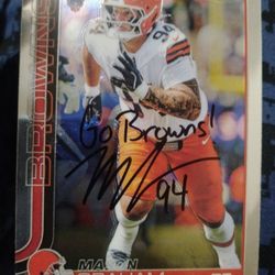 Mason Graham Autograph NFL Card Cleveland Browns Signed Auto