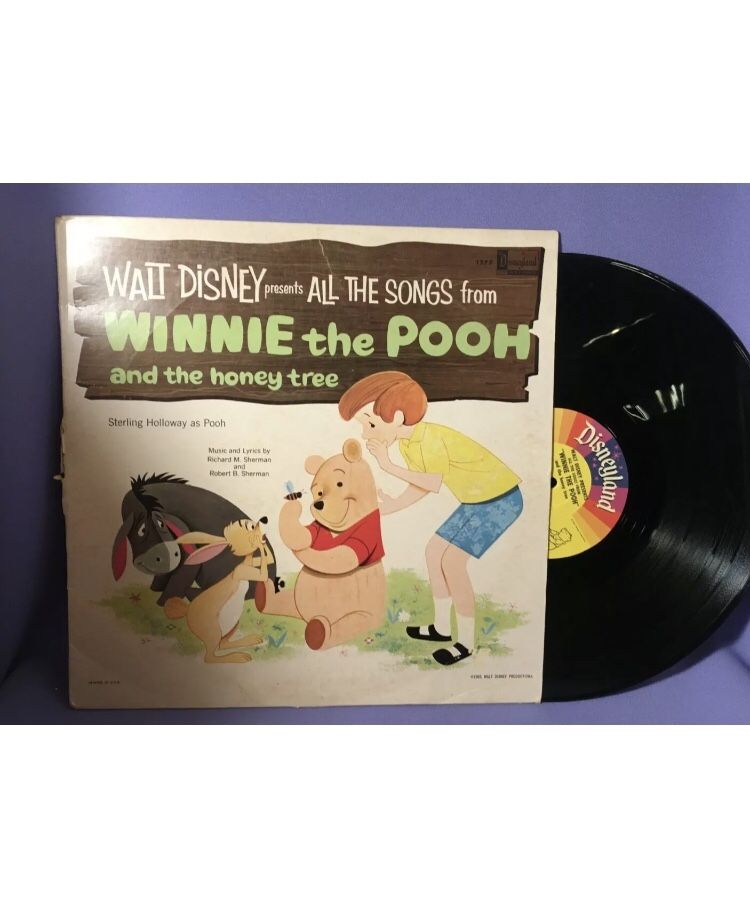 Walt Disney's All The Songs From Winnie The Pooh And The Honey Tree Vinyl Record 1964