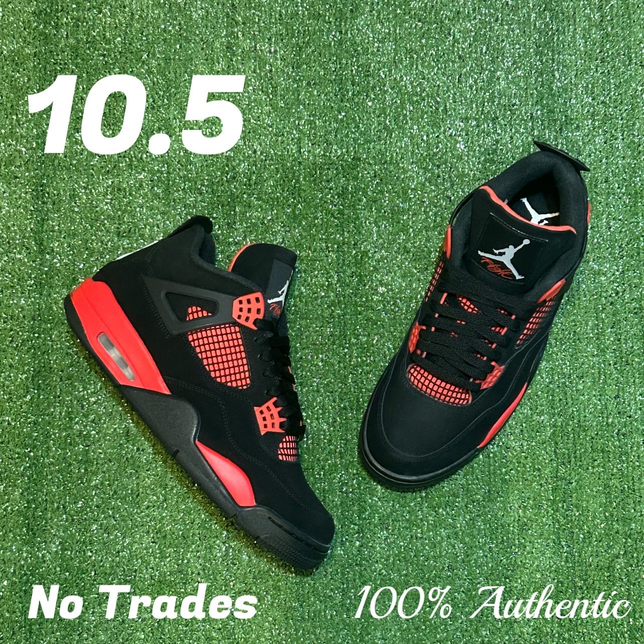 Size 10.5 Air Jordan 4 Retro “Red Thunder” ⛩️