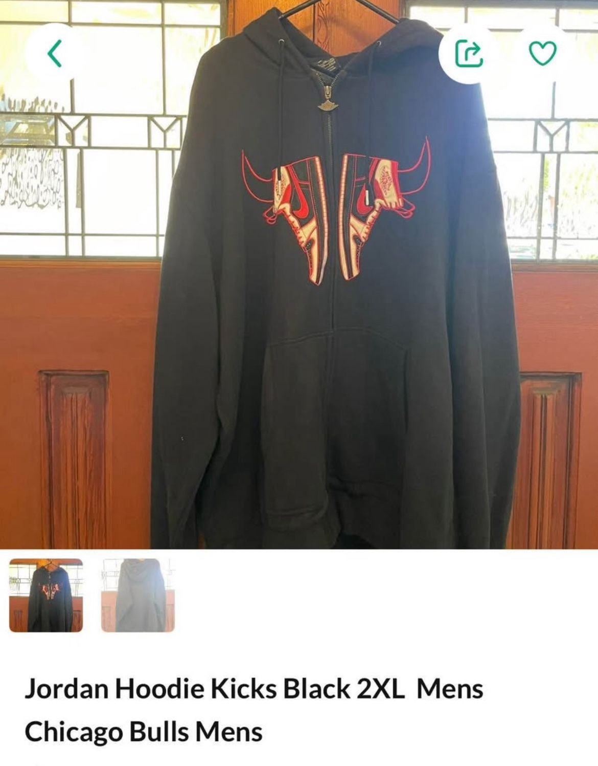 Air Jordan kicks hoodie Dead stock