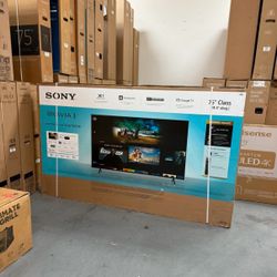 75 “ Sony Smart 4K Bravia  Tv 