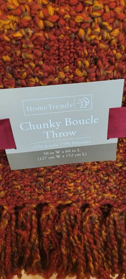 Throws-2 bew rusty red/gold & 1 blue/beige