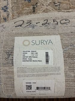Beautiful Surya RIVALDO area rug, originally made in Turkey.