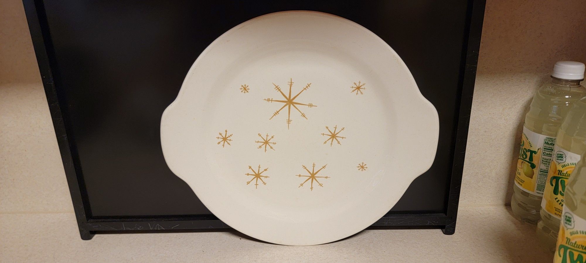 Star Glow Royal China 11.5” Handled Serving Tray Platter; Wonderful Mid-century 
