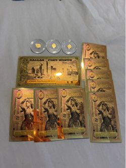 GOLD COINS AND GOLD BACKS