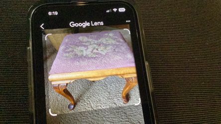 Antique French-style footstool