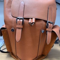 Coach Leather Backpack