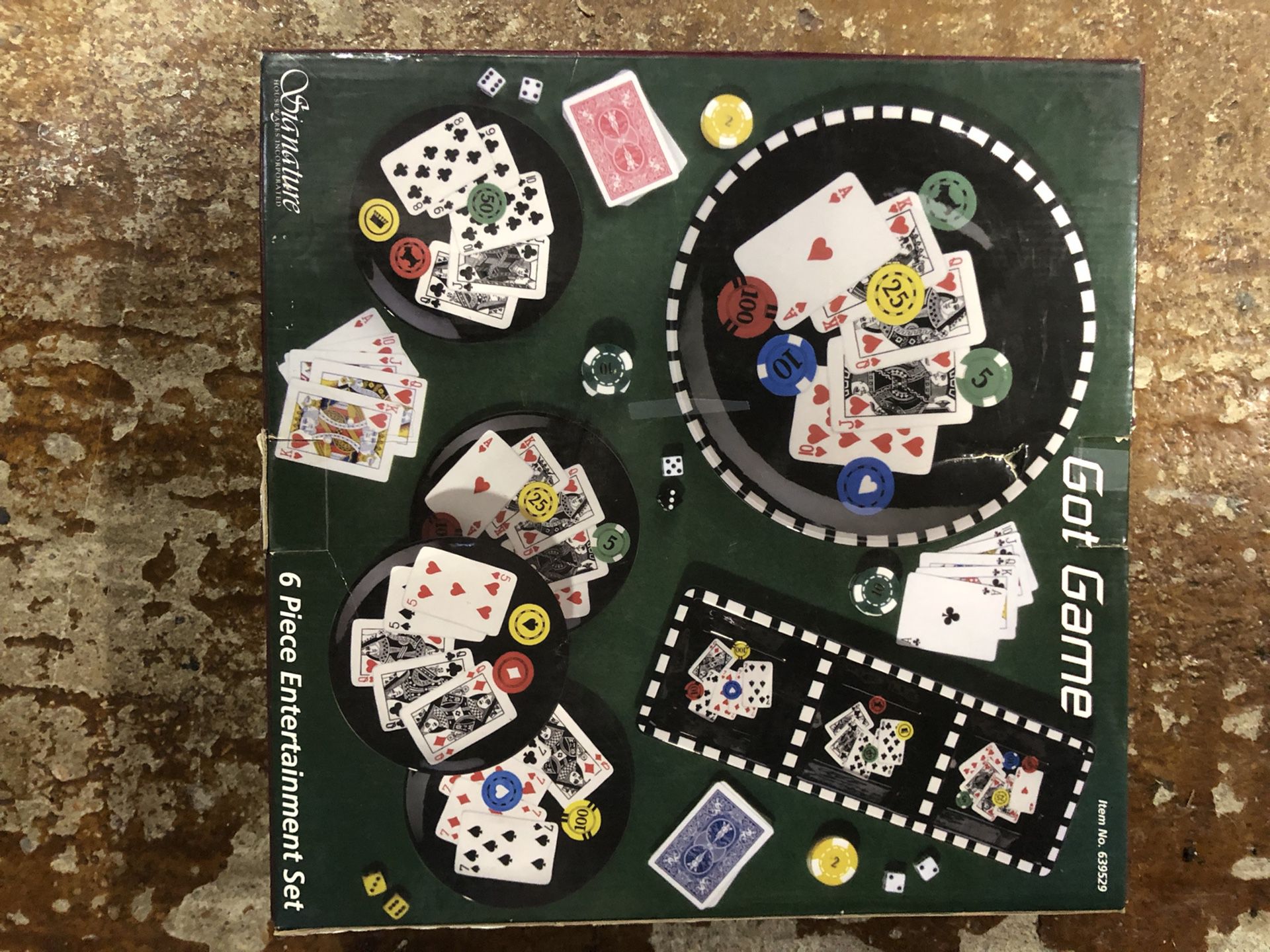 Cards/Poker 6 Piece Entertainment Set