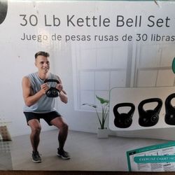 30 Lb. Kettle Bell Set