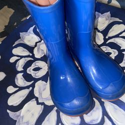 Blue rain boots 7C